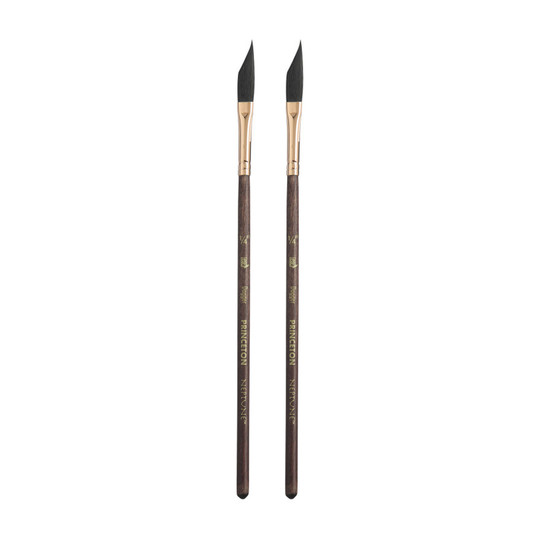 Synthetic Dagger Watercolor Brush, 1/4 in., Dark Wood Handle, 2-Pack