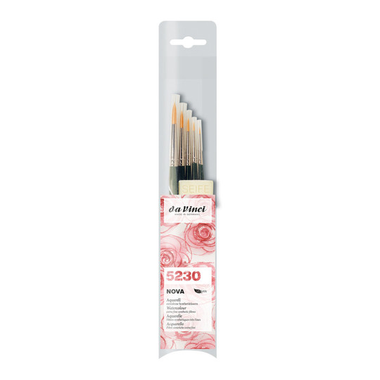 Round Synthetic Paint Brush Set with Soap, Assorted Sizes, 5-Pack