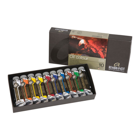 Extra-Fine Oil Color Basic Set, 10 Colors, 15 mL Tubes