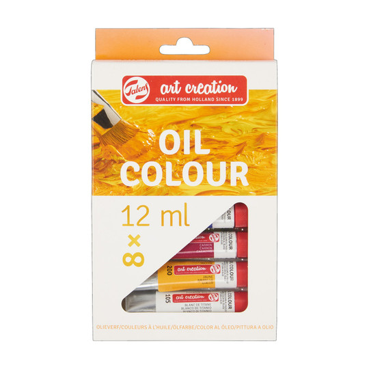 Oil Paint Set, 8 Assorted 12 mL Tubes