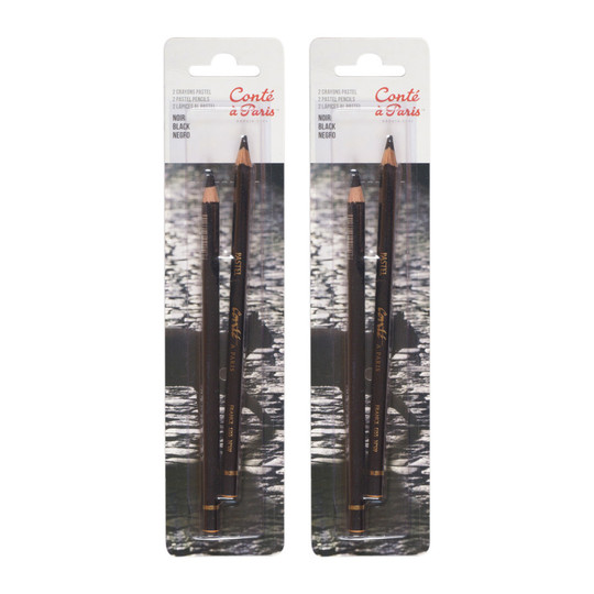 Black Pastel Pencils, 4 Count