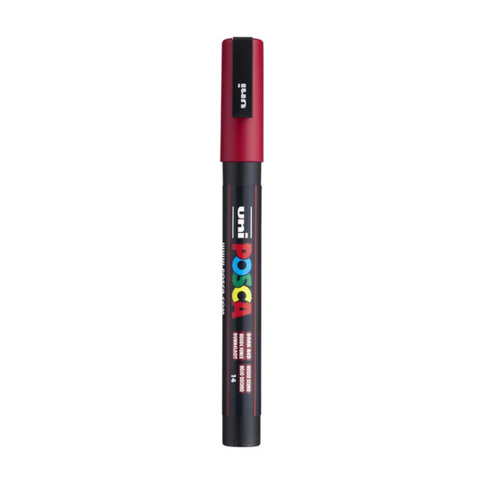 Fine Bullet Tip Paint Marker, Dark Red