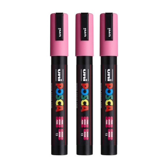 Medium Bullet Tip Pink Paint Markers, Pack of 3