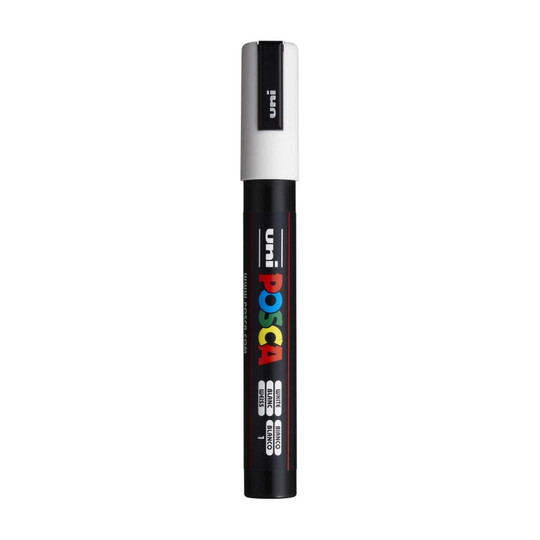 White Medium Bullet Tip Paint Marker