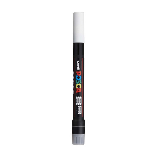 White Brush Tip Paint Marker
