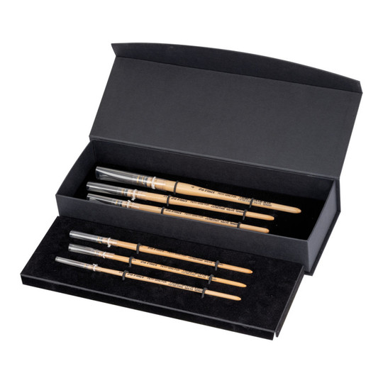 Natural Blue Squirrel Watercolor Wash Brush Set