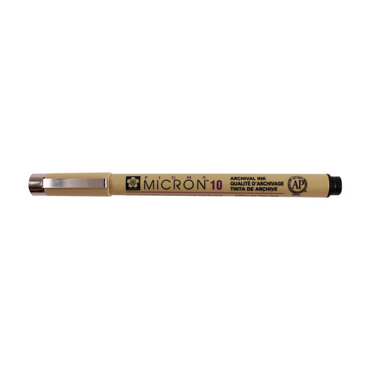 Black Pigma Micron Fineliner Pen, 0.60 mm