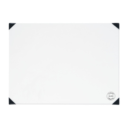 Clear Tempered Glass Tabletop Paint Palette, 12 x 16 in.