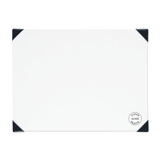 Clear Tempered Glass Tabletop Painting Palette, 9 x 12 in.
