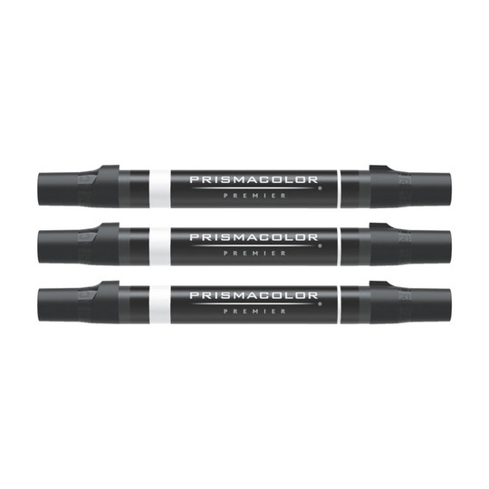 Double-Ended Colorless Blender Marker, Fine and Chisel Tips, 3-Pack