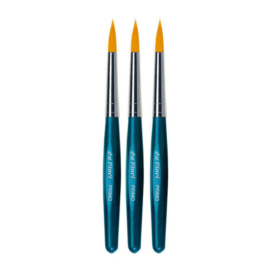 Preschool Round Synthetic Tempera Brushes, Size 16, Blue, Pack of 3