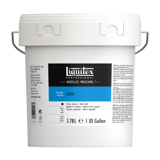 Professional White Acrylic Gesso, 128 oz