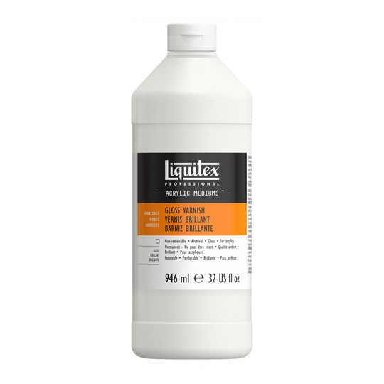 Clear Acrylic Gloss Varnish, 32 oz