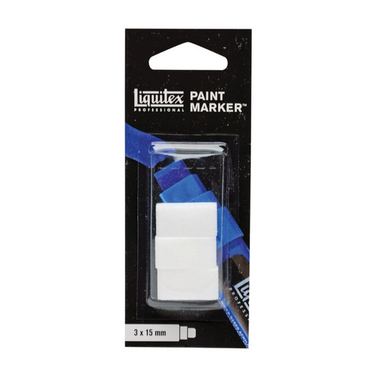 Wide Chisel Replacement Nibs for Professional Acrylic Paint Markers, 3-Pack
