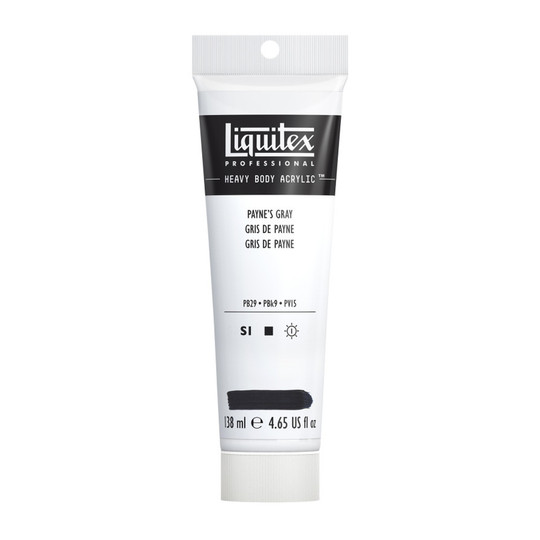 Professional Heavy Body Acrylic Paint, Payne's Gray, 138 mL
