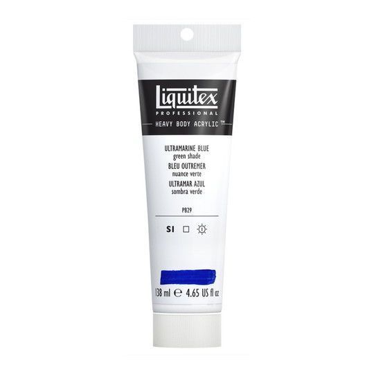 Heavy Body Acrylic Paint, Ultramarine Blue Green Shade, 138 mL Tube