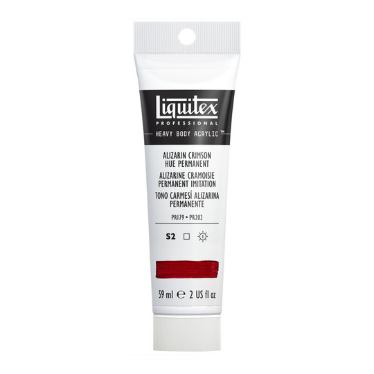 Professional Heavy Body Acrylic Paint, Alizarin Crimson Hue Permanent, 59 mL Tube