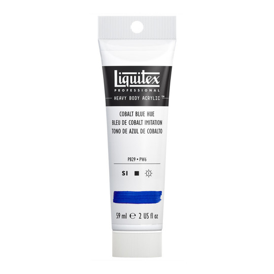 Professional Heavy Body Acrylic Paint, Cobalt Blue Hue, 59 mL Tube