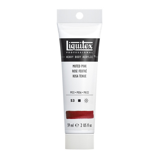 Professional Heavy Body Acrylic Paint, Muted Pink, 59 mL Tube