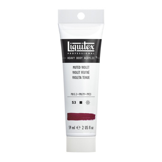 Professional Heavy Body Acrylic Paint, Muted Violet, 59 mL Tube