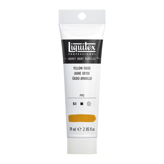 Professional Heavy Body Acrylic Paint, Yellow Oxide, 59 mL Tube
