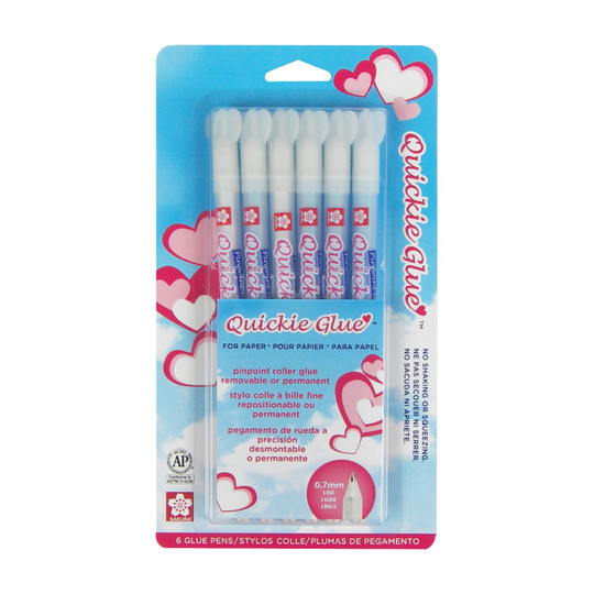 Clear Gel Glue Pen, 6-Pack