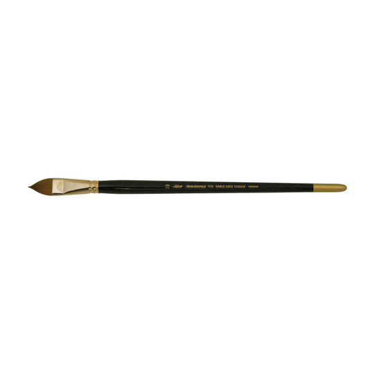 Renaissance Cats Tongue Artist Brush, Long Handle, Size 20