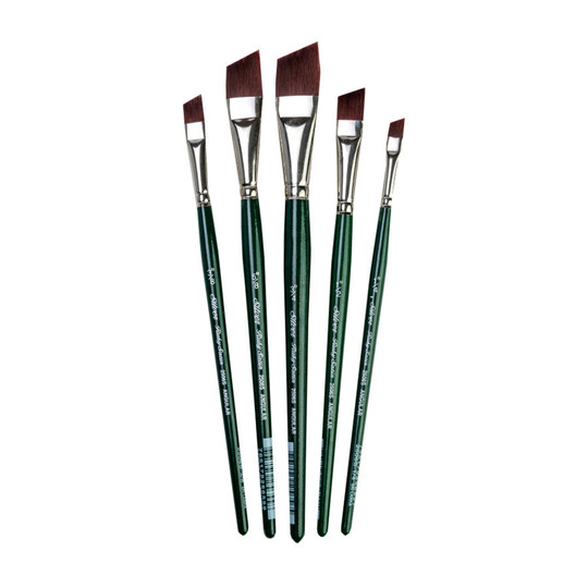 Synthetic Angle Artist Brush Set, 5 Brushes