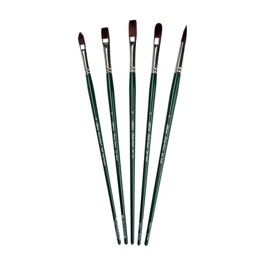Size 6 Variety Synthetic Brush Set, 5 Brushes