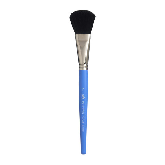 1-Inch Natural Bristle Mop Brush for Mixed Media