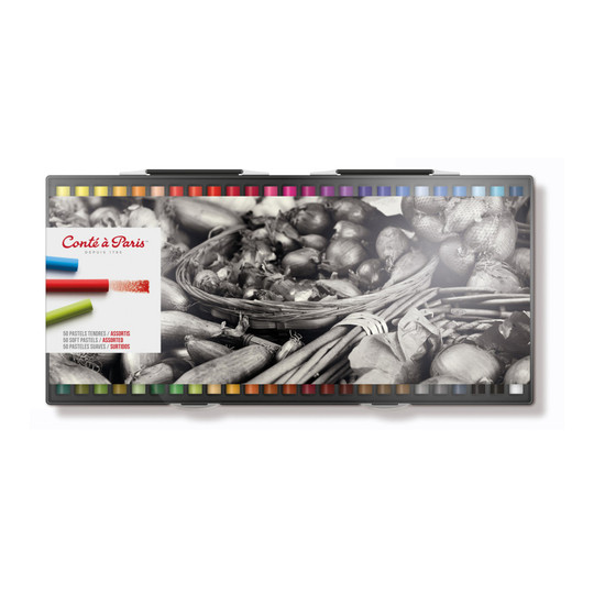 Assorted Soft Pastels, Set of 50