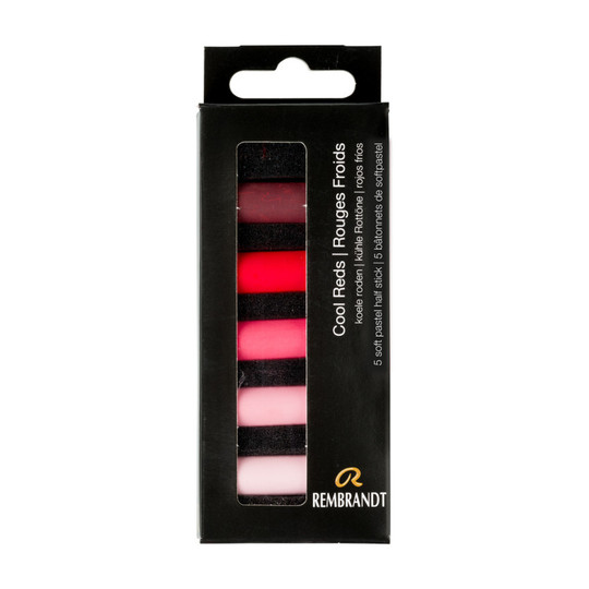 Cool Red Soft Pastel Half-Stick Set, 5 Pieces