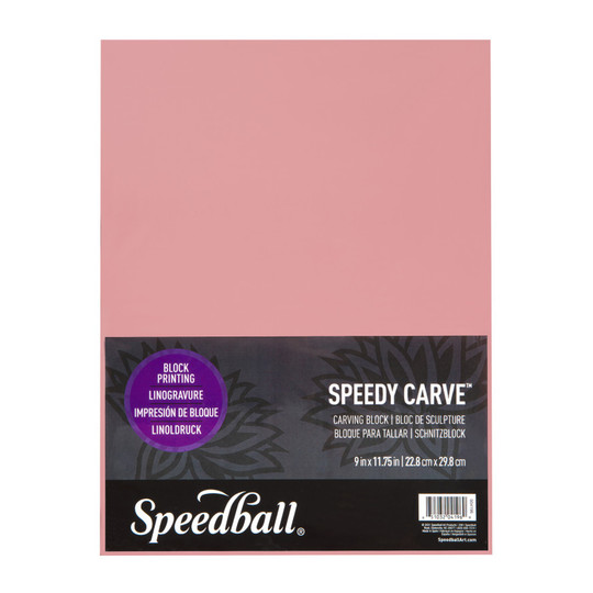 Pink Carving Block, 9 x 11.75 in.