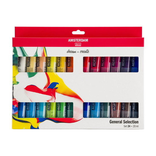 Standard Acrylic Paint Set, 24 x 20 mL