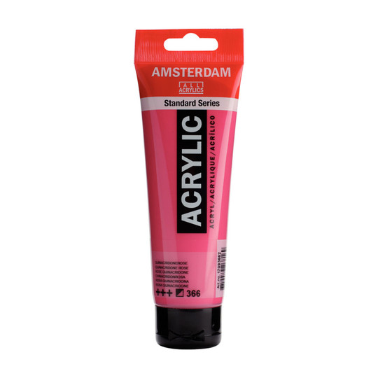 Standard Acrylic Paint, Quinacridone Rose 366, 120 mL