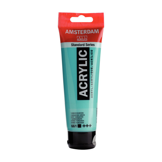 Standard Acrylic Paint, 120 ml, Turquoise Green 661