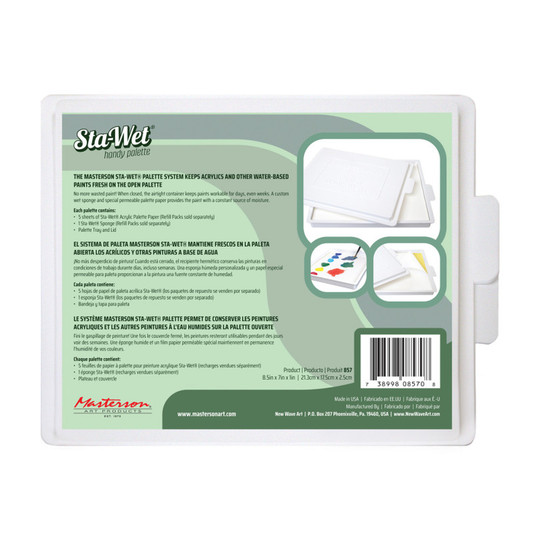 Portable Moisture-Controlled Paint Palette