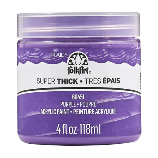 Super Thick Purple Acrylic Paint, 4 oz Jar