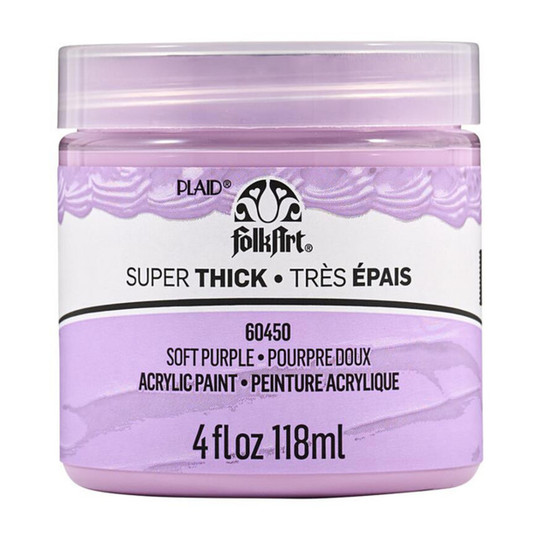 Super Thick Acrylic Paint, 4 oz, Soft Purple