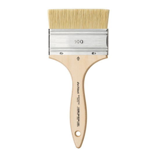 Synthetic Bristle Flat Mottler Brush for Acrylic and Oil, Size 100