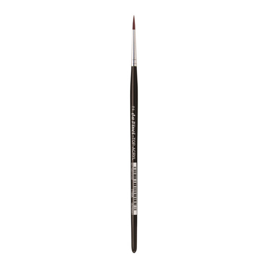 Size 2 Round Synthetic Brush for Acrylic and Oil