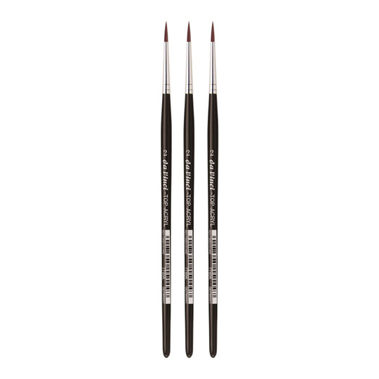 Round Synthetic Brush, Size 2, Pack of 3