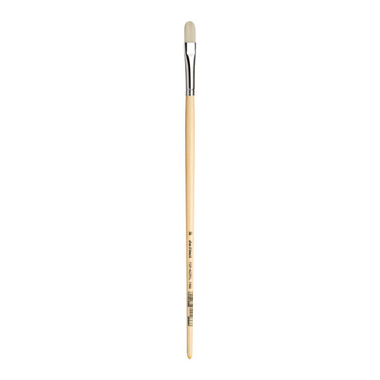 Size 10 Stiff Synthetic Filbert Paint Brush for Acrylic and Oil
