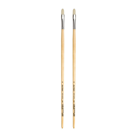 Synthetic Filbert Paint Brushes, Size 6, 2-Pack