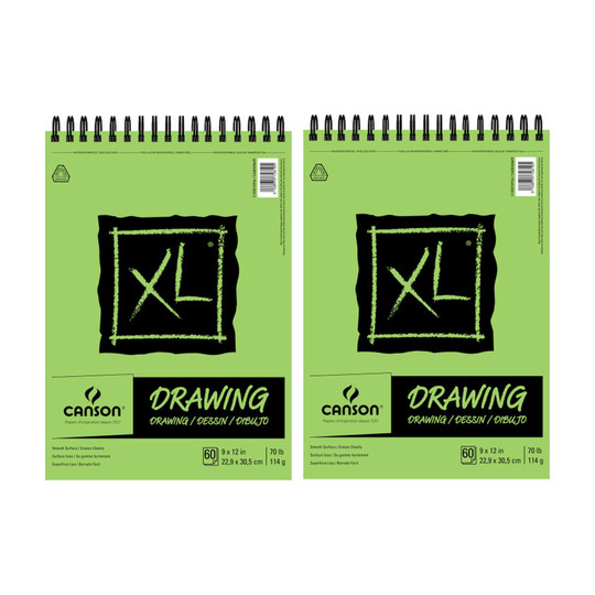 60-Sheet 9 x 12 Top-Wire Drawing Pad, 2-Pack