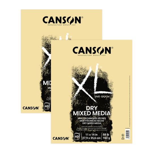 Natural Tone Mixed Media Pads, 11 x 14 in., 10 Sheets, Pack of 2