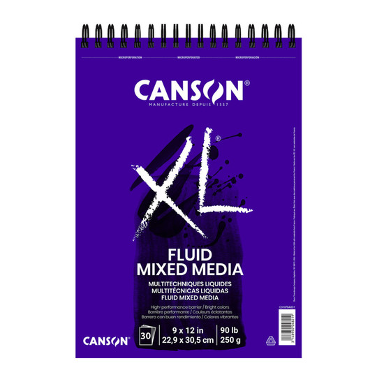 Mixed Media Pad, Top Wire Bound, 30 Sheets, 9 x 12 in.
