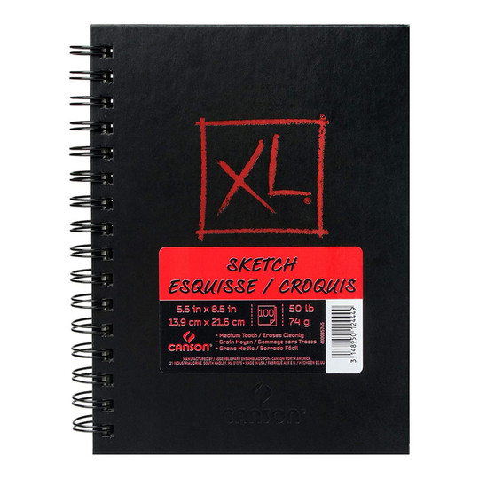XL Sketch Art Book, 100 Sheets, 5.5 x 8.5 Inches