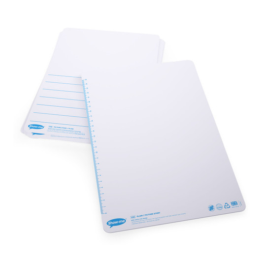 A4 Picture Story Dry Erase Whiteboards, 10 Pack