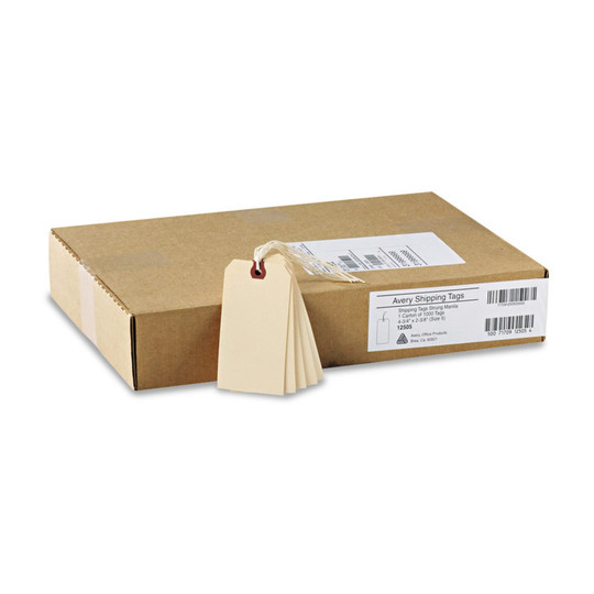 Manila String Tags, 4-3/4 x 2-3/8 Inches, 1,000 Pack